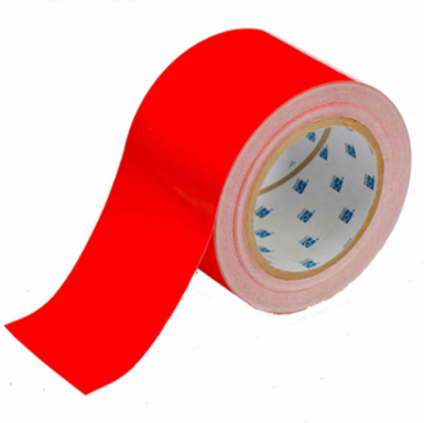 ToughStripe® Floor Marking Tape Roll - Polyester, Solid Color, Red, 3" x 100'