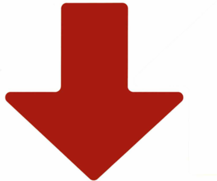 ToughStripe® Floor Marking Tape Arrows - Polyester, Solid Color, Red, 2" x 5"