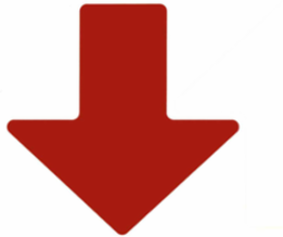 ToughStripe® Floor Marking Tape Arrows - Polyester, Solid Color, Red, 2" x 5"