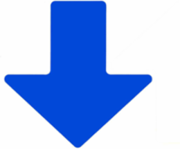 ToughStripe® Floor Marking Tape Arrows - Polyester, Solid Color, Blue, 2" x 5"