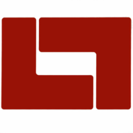 ToughStripe® Floor Marking Tape L-Shaped Corner Marks - Polyester, Solid Color, Red, 3" x 8"