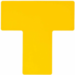 ToughStripe® Floor Marking Tape T-Shaped Marks - Polyester, Solid Color, Yellow, 4" x 10"