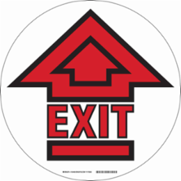 Floor Sign, 17" Dia x 0.011" D, Polyester