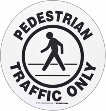 Floor Sign, 17" Dia x 0.011" D