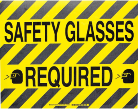 Floor Safety Sign, 14" H x 18" W x 0.011" D, Polyester