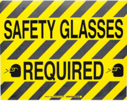 Floor Safety Sign, 14" H x 18" W x 0.011" D, Polyester
