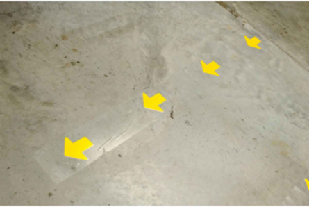 ToughStripe® Floor Marking Tape Arrows - Polyester, Solid Color, Yellow, 2" x 5" x 100'