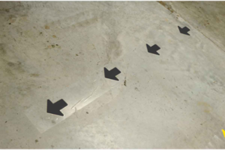 ToughStripe® Floor Marking Tape Arrows - Polyester, Solid Color, Black, 2" x 5" x 100'