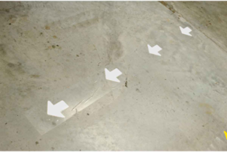 ToughStripe® Floor Marking Tape Arrows - Polyester, Solid Color, White, 2" x 5" x 100'