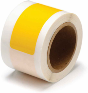 ToughStripe® Floor Marking Tape Dashes - Polyester, Solid Color, Yellow, 2" x 8"