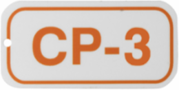 Energy Source Tags for Control Panels, CP-3, Orange on White, Adhesive Back