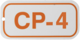 Energy Source Tags for Control Panels, CP-4, Orange on White, Adhesive Back