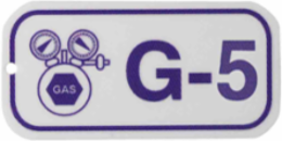 Energy Source Tags for Gas, G-5, Purple on White
