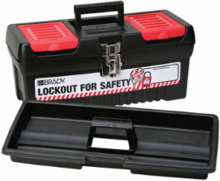 Portable Lockout Tagout Station Boxes 7.8 in H x 16.2 in W x 7.3 in D