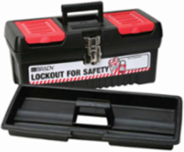 Portable Lockout Tagout Station Boxes 7.8 in H x 16.2 in W x 7.3 in D