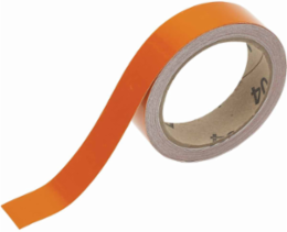 Reflective Banding Tape for Pipe Marking - Roll Form, Reflective Vinyl, Orange, 1" x 30'