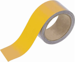 Reflective Banding Tape for Pipe Marking - Roll Form, Reflective Vinyl, Yellow, 2" x 30'