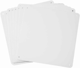 Blank Aluminum Safety Sign, 10.25 Inch H x 10.25 Inch W x 0.035 Inch D, Pack of 10