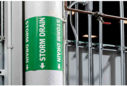 Pipe Marker: DANGER CONTAINS ASBESTOS FIBER, 30' H x 8" W, Roll of 30', Fits Pipes 2" Dia. or Smaller
