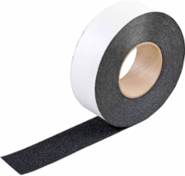 NFSI Certified Heavy Duty Anti-Skid Tape Roll - Silicon Carbide Grit, Solid Color, Black, 2" x 60'