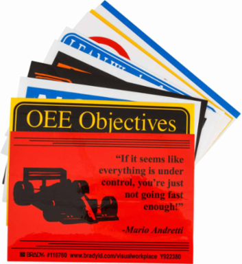 Assorted Reliability Labels 3.5 Inch H x 5 Inch W, Multi-Color, Polyester Material
