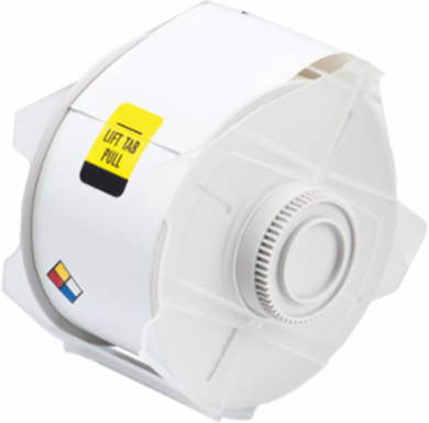 GlobalMark Series Indoor-Outdoor Vinyl Labels, NFPA Diamond, 2.25" H x 4" W, Roll of 240 Labels, Blue/Red/Yellow on White