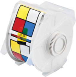 GlobalMark Series Indoor-Outdoor Vinyl Labels, NFPA Diamond 2.25" H x 2.25" W, Roll of 365 Labels, Blue/Red/Yellow on White