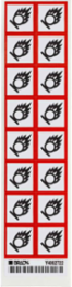 Oxidizing Symbol GHS Labels, 1" H x 1" W x 0.004" D