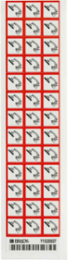 Corrosive Symbol GHS Labels, 0.625" H x 0.625" W x 0.004" D