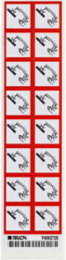 Corrosive Symbol GHS Labels, 1" H x 1" W x 0.004" D
