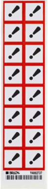 Acute Toxicity Symbol GHS Label, 1 Inch x 1 Inch, Vinyl, Permanent Adhesive
