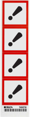 GHS Acute Toxic GHS Labels, 2" H x 2" W x 0.004" D