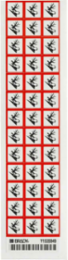 Environmental Hazard Symbol GHS Labels, 0.625" H x 0.625" W x 0.004" D