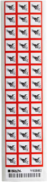 GHS Explosive Picto Labels: Paper, Black/Red on White, 0.625" H x 0.625" W