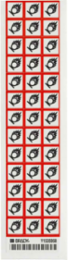 GHS Oxidizing Picto Labels: Paper, Black/Red on White, 0.625" H x 0.625" W