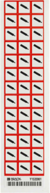 GHS Gas Pressure Picto Labels: Paper, Black/Red on White, 0.625" H x 0.625" W