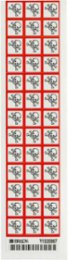 GHS Severe Toxic Picto Labels: Paper, Black/Red on White, 0.625" H x 0.625" W