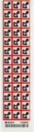 GHS Health Danger Picto Labels: Paper, Black/Red on White, 0.625" H x 0.625" W