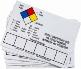 Write-On Container Label, 7 Inch H x 10 Inch W, Vinyl, Permanent Adhesive
