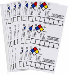 Blank Write-On Container Label, 1.5 Inch H x 2 Inch W, Vinyl, Permanent Adhesive