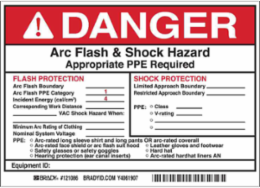 TOLUENE Labels, Red on Yellow, 3" H x 7" W x 0.006" D