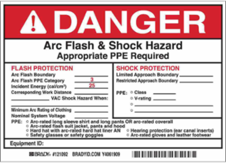 RECYCLABLE OIL Labels, Red on Yellow, 3" H x 7" W x 0.006" D