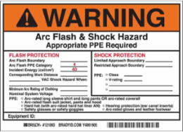 CHLORINATED SOLVENTS Labels, Red on Yellow, 3" H x 7" W x 0.006" D