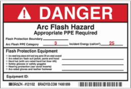 KEROSENE Labels, Red on Yellow, 3" H x 7" W x 0.006" D