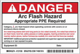 Arc Flash Label - 4 Inch H x 6 Inch W, Adhesive Vinyl, Class 1: Explosive Substances, Pack of 5