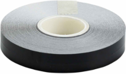 Marking Tape Roll - Adhesive Vinyl, Solid Color, Black, 0.50" x 50'