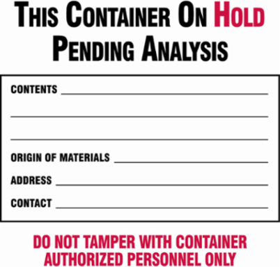 THIS CONTAINER ON HOLD PENDING ANALYSIS, Gloss