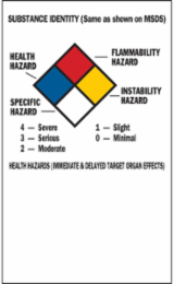 Blank Write-On Container Label 5 Inch H x 3 Inch W, Vinyl, Permanent Adhesive