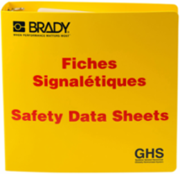 GHS Safety Data Sheet Center Accessory - Binder with 3" Ring Diameter, Bilingual English/French