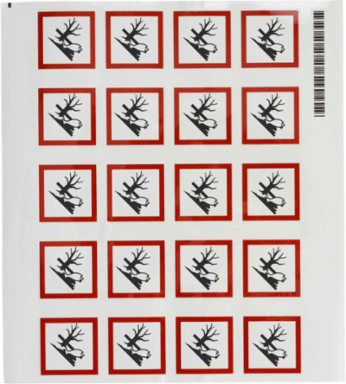 GHS Environmental Picto Label, 1.5" H x 1.5" W x .035" D